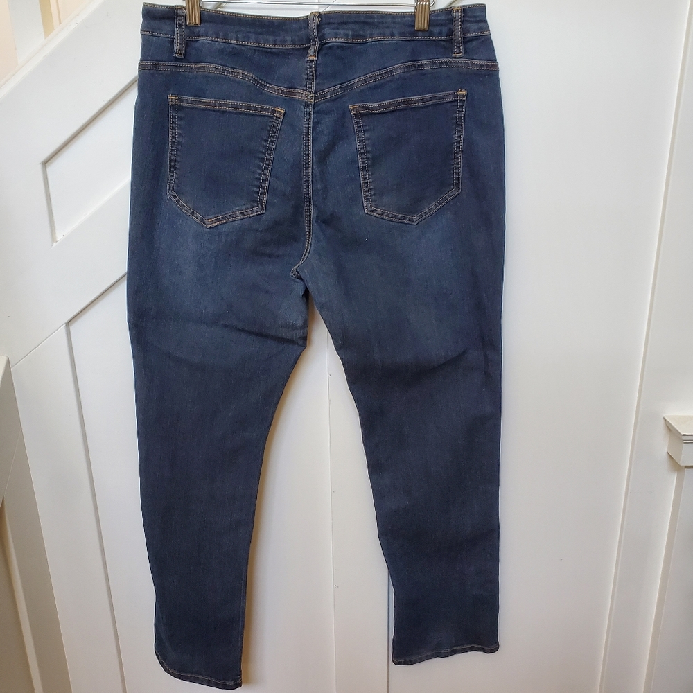 Blue Stretch Denim Jeans - Picture 2 of 3